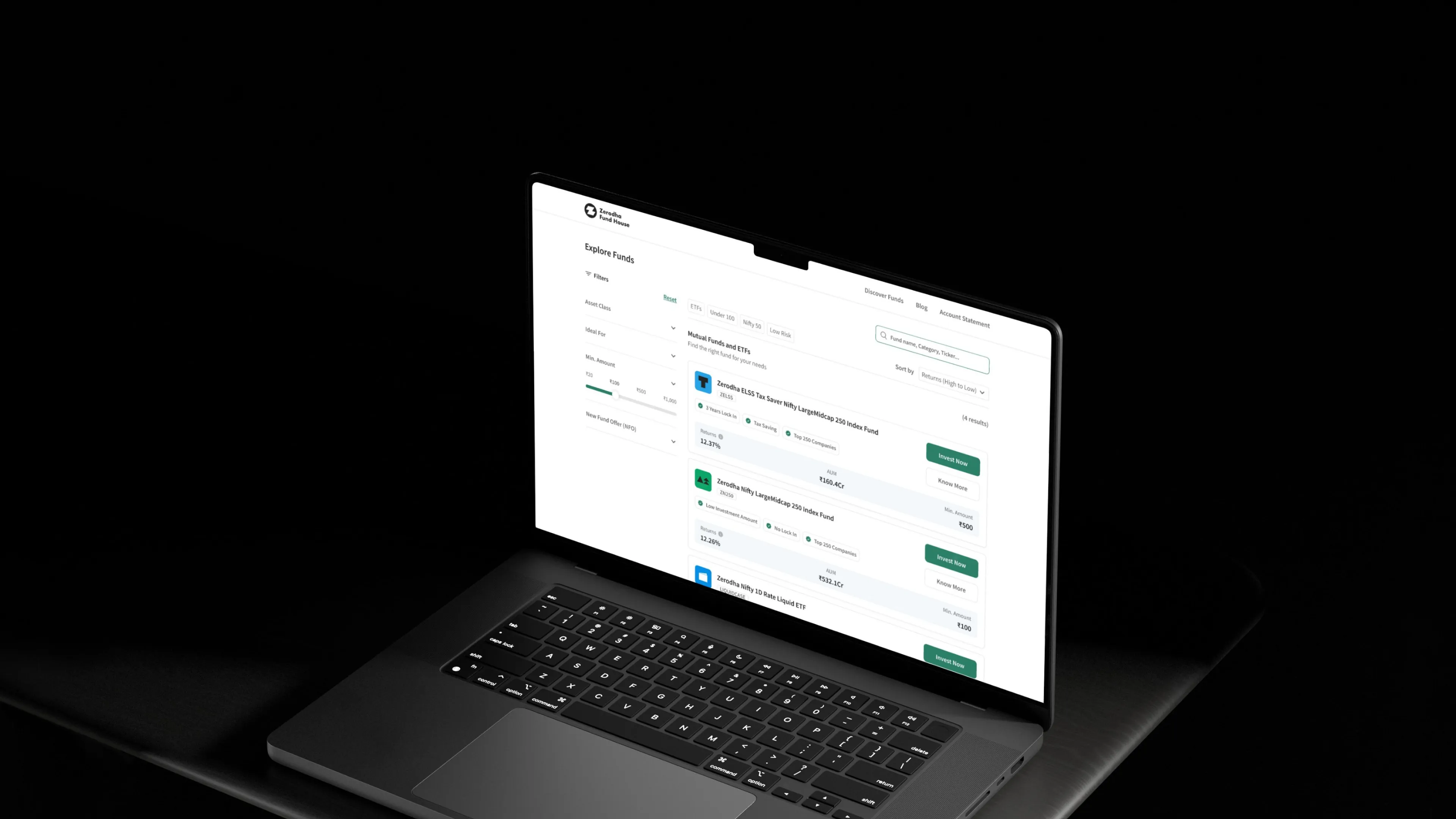 Fund Discovery — Zerodha Fund House